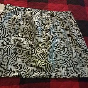 Silver and black skirt